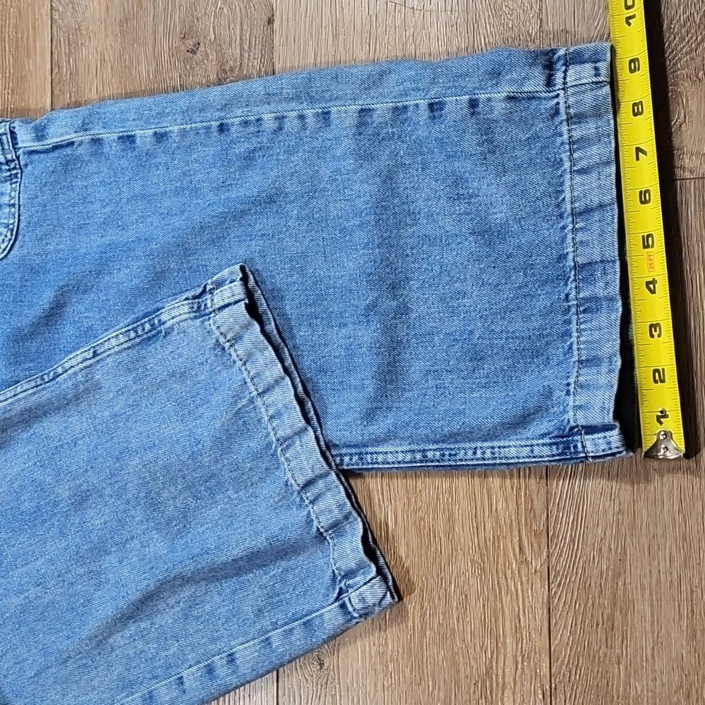 Gap High Rise Wide Leg Elastic Waist Drawstring Pull On Baggy Fit Cargo Jean - Picture 16 of 16